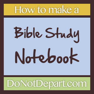 DIY Bible Study Notebook