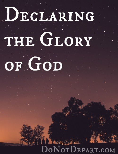 The heavens declare God's glory