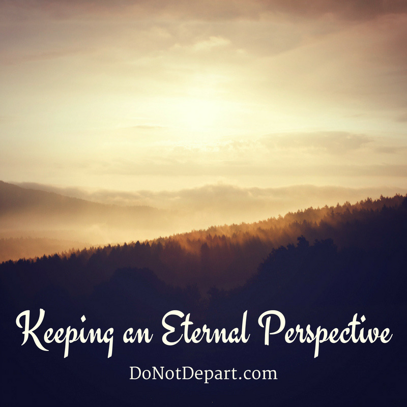 Renewing our minds with an eternal perspective gives us hope in the midst of earthly struggles.