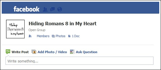 Romans 8 on Facebook