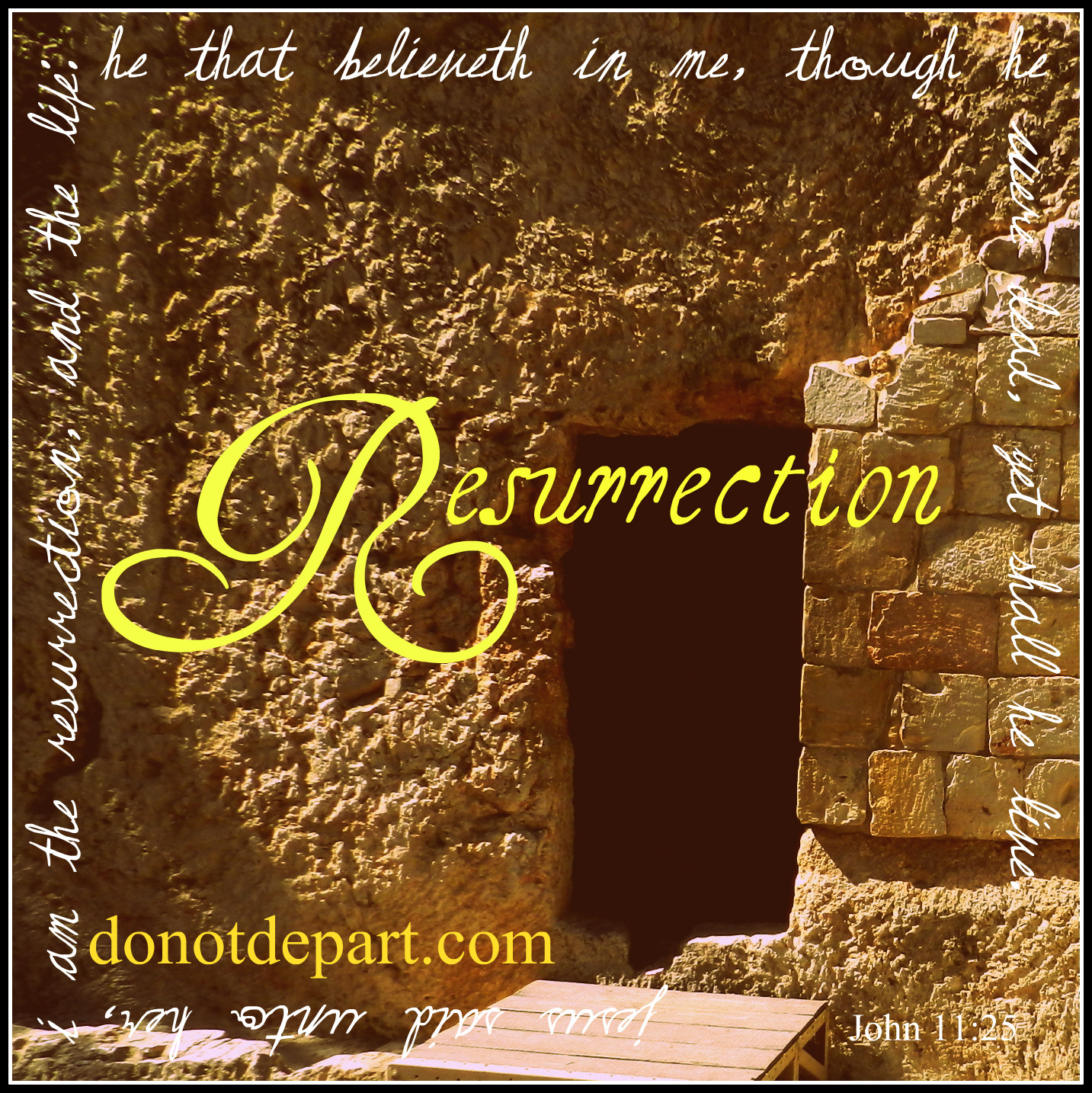 Resurrection Series on www.donotdepart.com