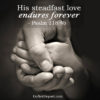 His Steadfast Love Endures Forever Psalm Do Not Depart