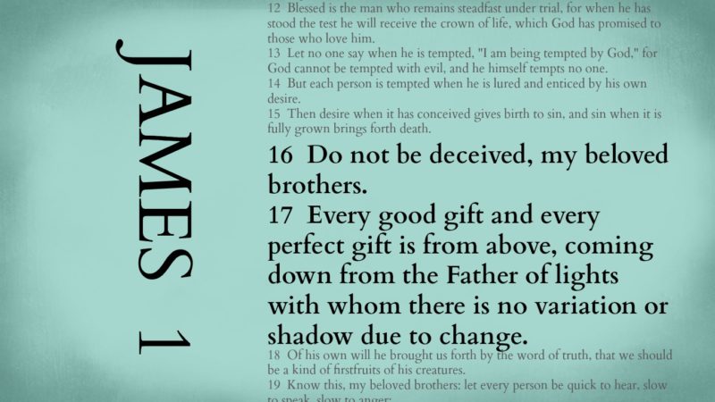 God gives perfectly - James 1:16-17 {Memory verse} - Do Not Depart