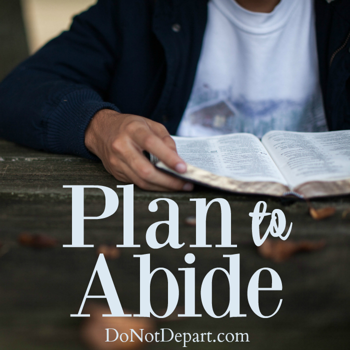 Plan to Abide – Wrap Up