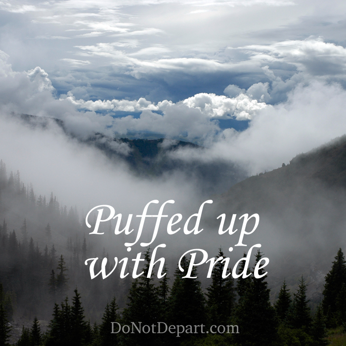 Pride makes us seem substantial, when all it is is air. The grace of God pricks our hearts and grows us in humility.