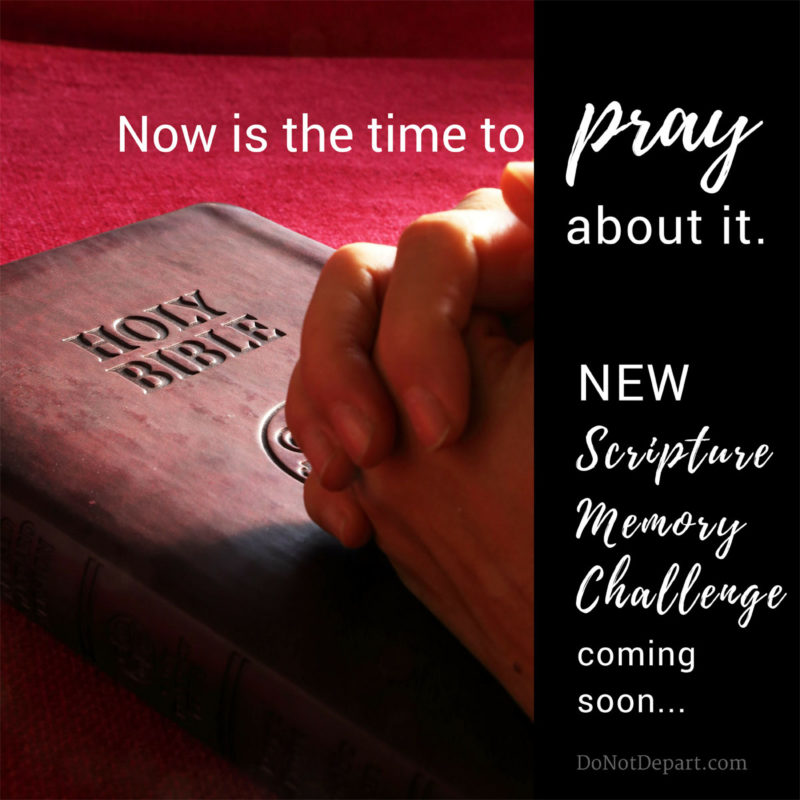 New Scripture Memory Challenge Coming Soon