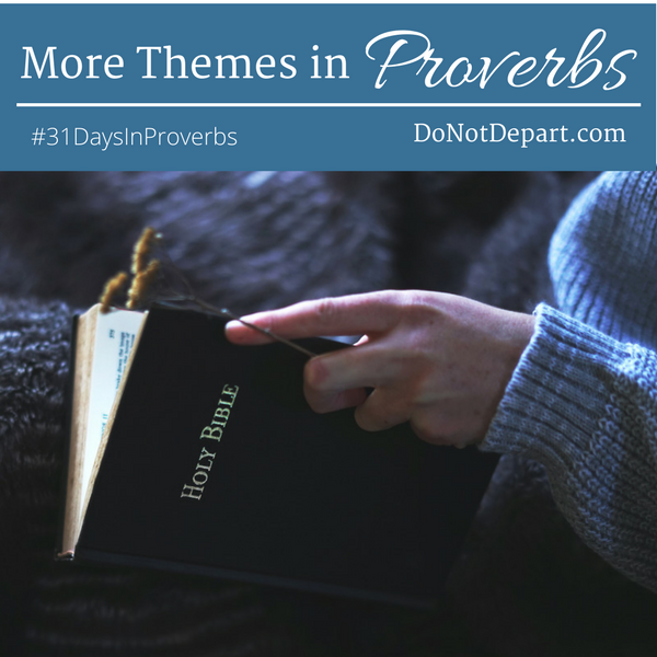 More Themes in Proverbs {Proverbs 27-29}