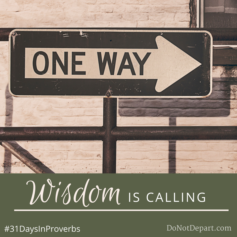 Wisdom is calling - Proverbs