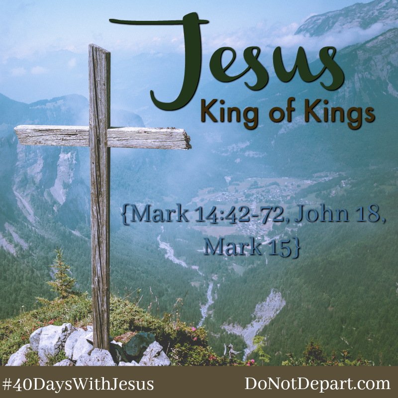Jesus, King of Kings - Mark 1442-72, John 18, Mark 15 | DoNotDepart.com