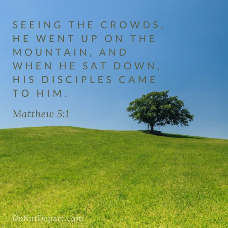 Jesus Sees Each One – Matthew 5:1 {Scripture Memory Challenge}