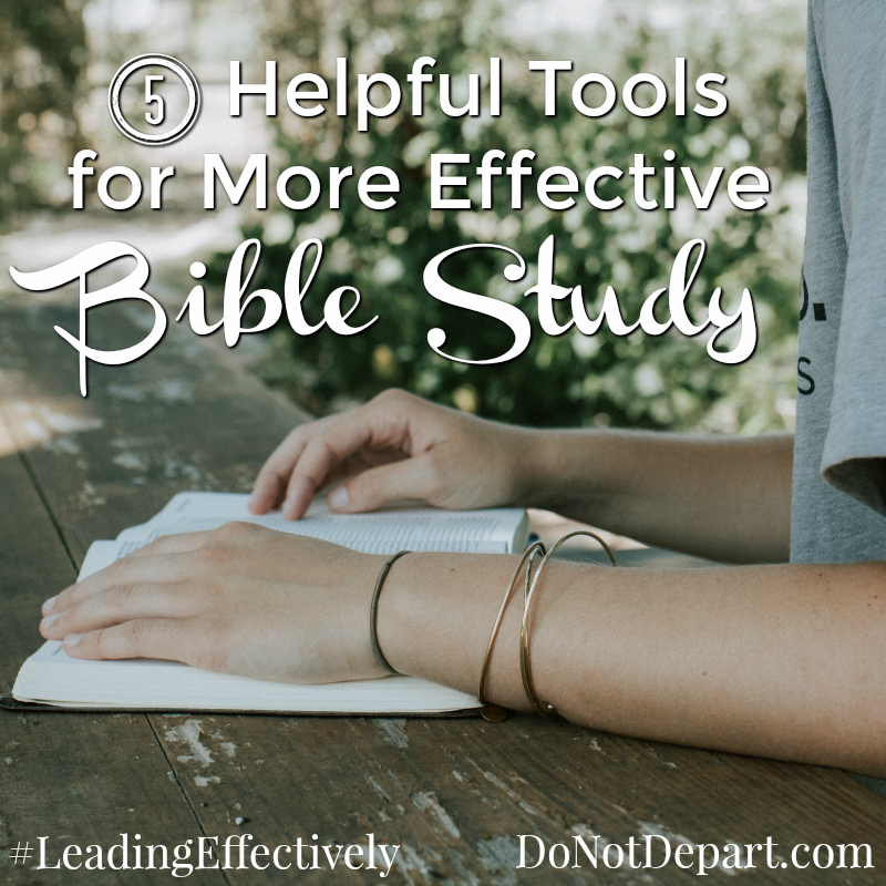 Leading Effectively a series for the Christian Women's ministry leader on DoNotDepart.com