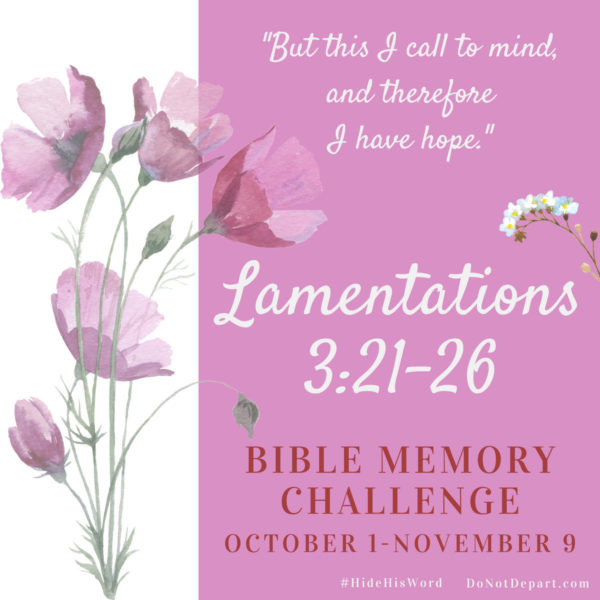 Lamentations 3 Memory Challenge