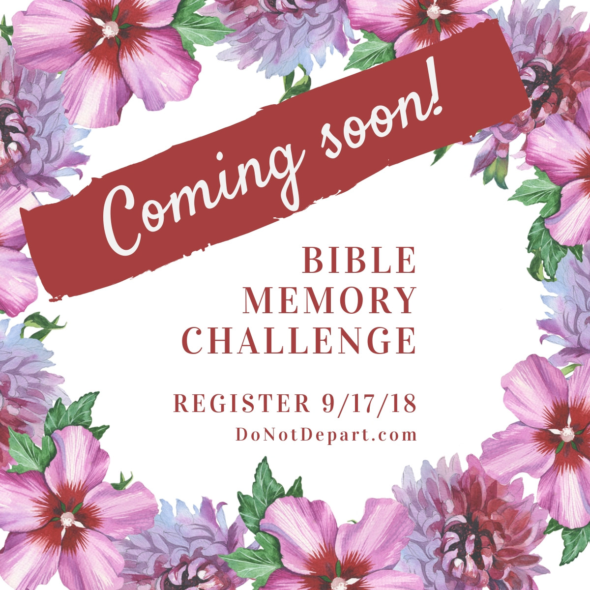 Coming Soon – 6-Week Bible Memory Challenge!