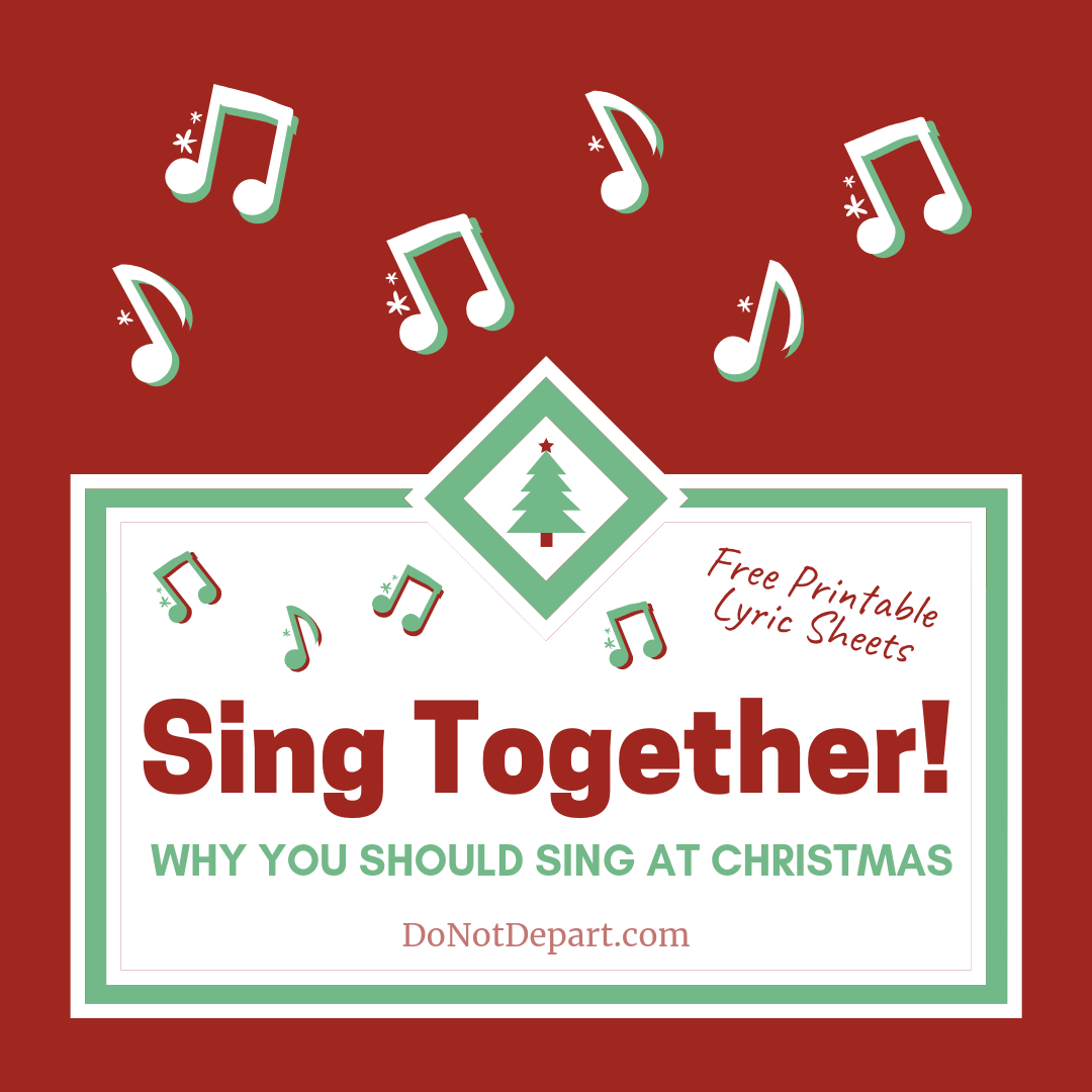 Why sing at Christmas? Scripturally, socially, and even neurologically, singing just makes sense! Gather family and friends and sing! Includes a printable lyric sheet of beloved Christmas carols.