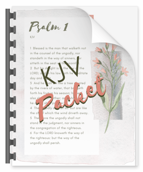 Psalm 1 Packet KJV