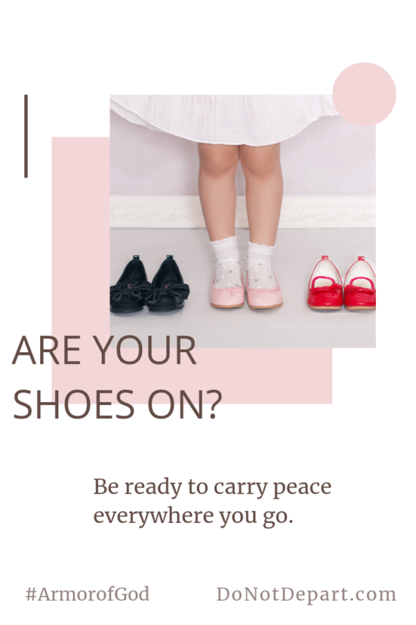 Are Your Shoes On? Carry Peace_pin