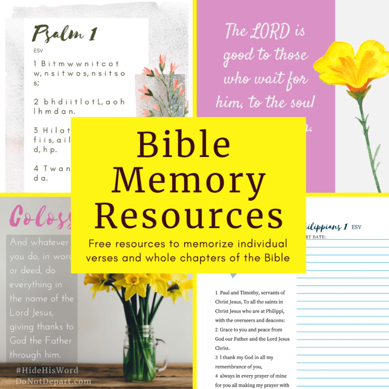 Bible Memory Resources
