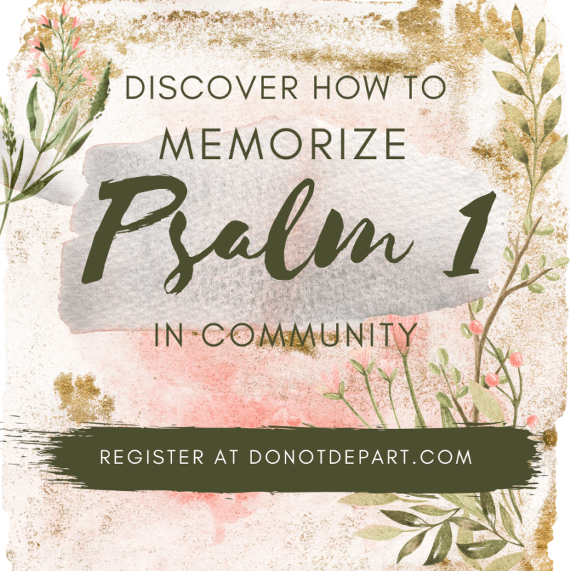 Sign Up Now – Discover How to Memorize Psalm 1 in Community
