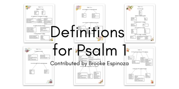 Definitions for Psalm 1