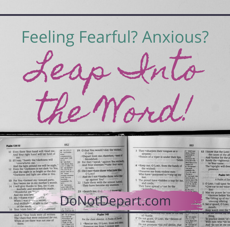 Fearful? Anxious? Leap Into the Word!