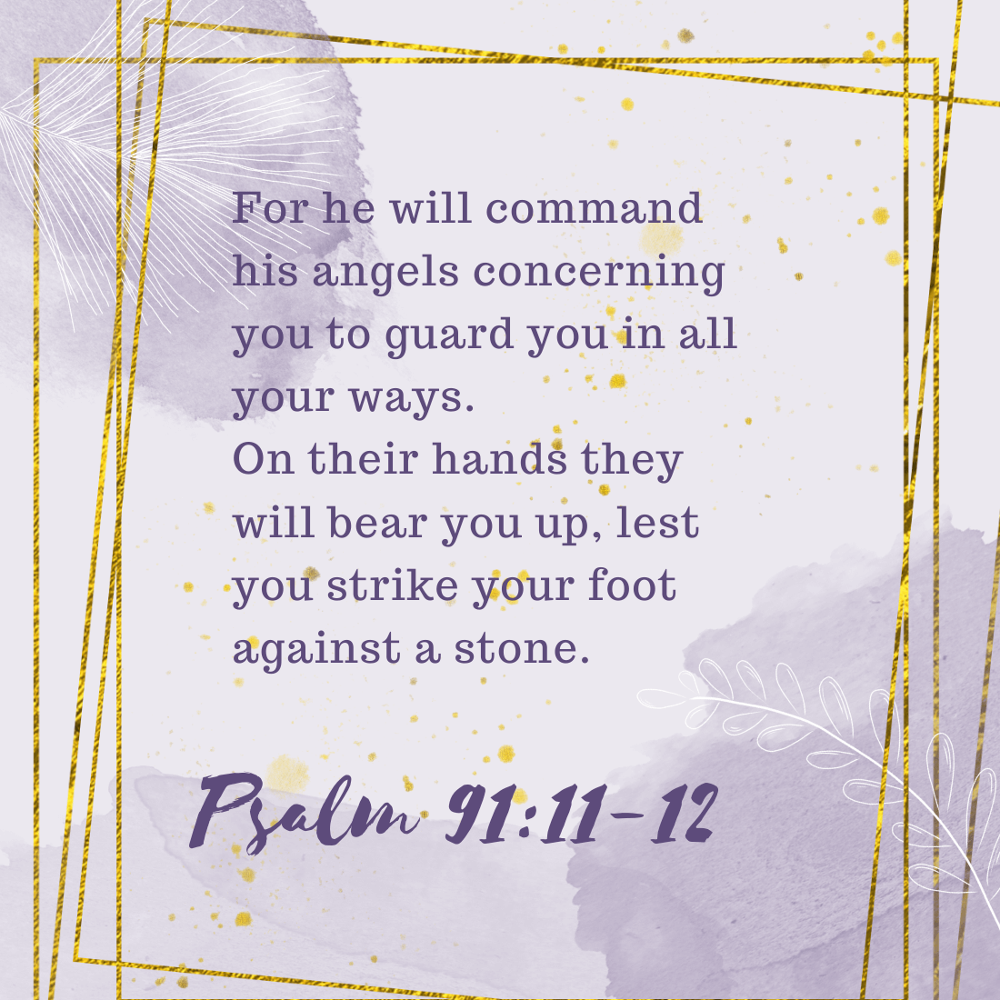 Psalm 91 11-12 Taufspruch