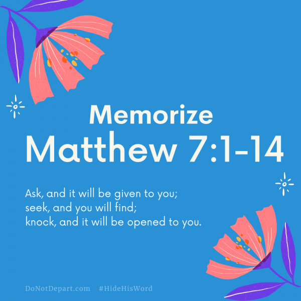 Matthew 7 Button