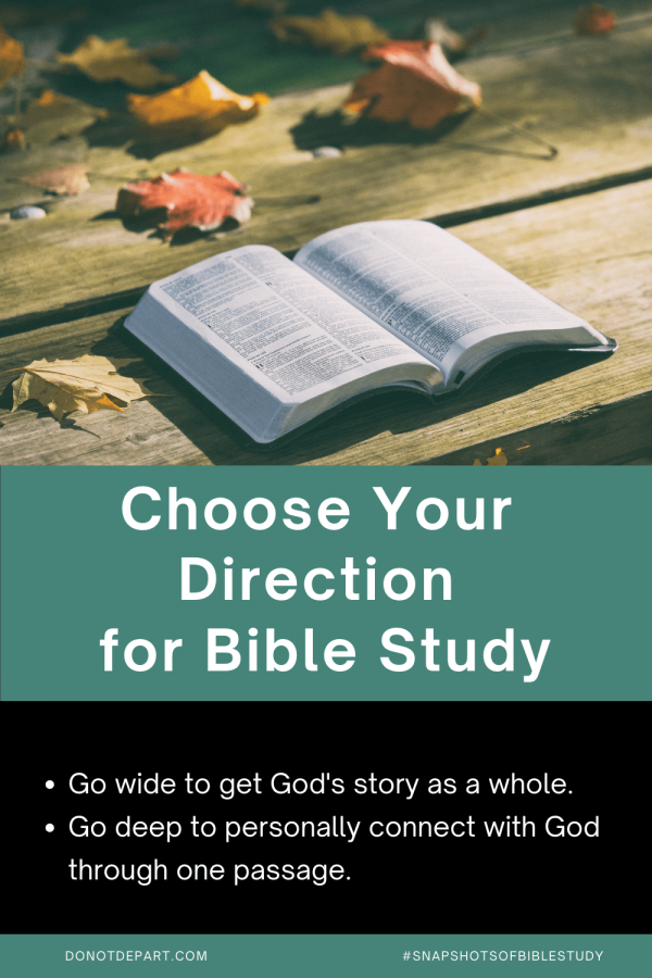 Choose Your Direction for Bible Study
