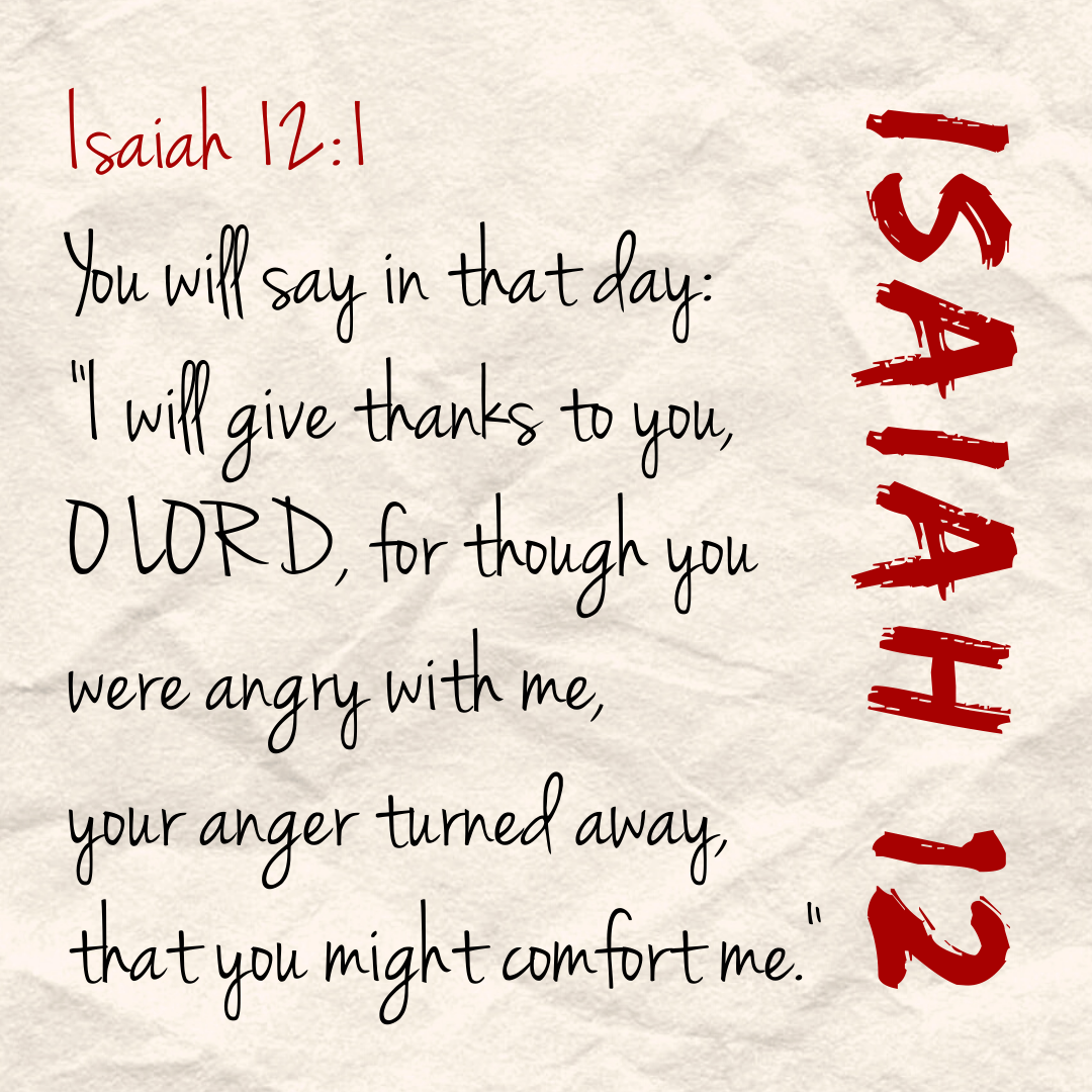 Isaiah 12:1 ESV