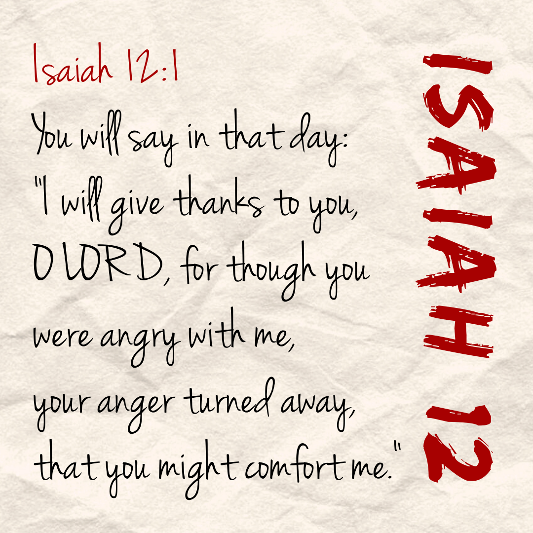 Isaiah 12 1 ESV Do Not Depart