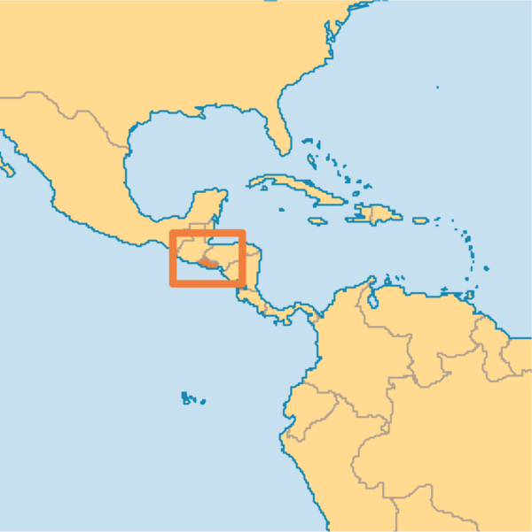 El Salvador map Central America